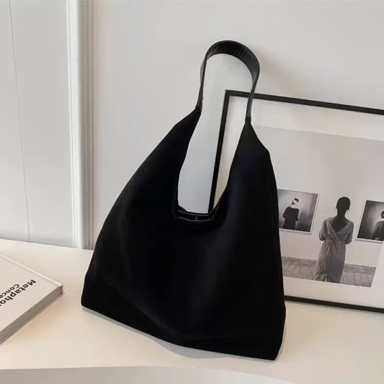 Retro frosted large bag, spacious shoulder bag, sophisticated work/commuting tote bag